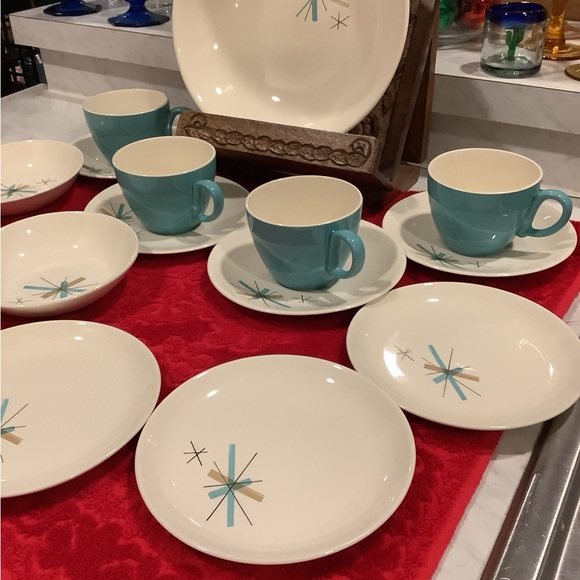 Mid-Century Modern Atomic Starburst, Hopscotch Salem North Star lot of 15, 1960 - Picture 5 of 13